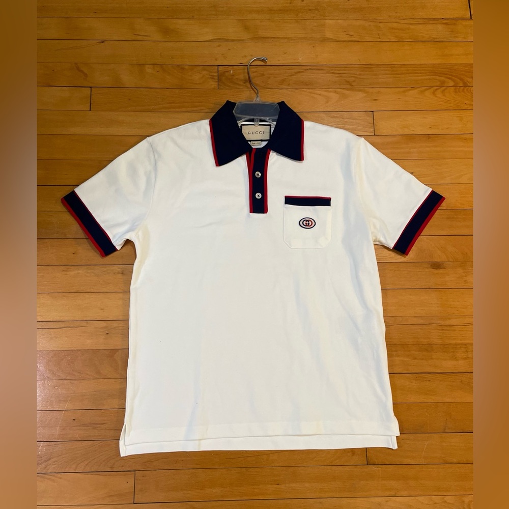 Gucci cotton polo piquet with interlocking G